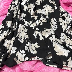 Floral Black and White blouse